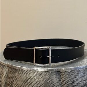 Beggar’s Pouch ~ Men’s Hand Crafted Black Leather 1 1/2” Wide size 39 Belt